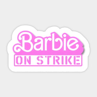 Barbie On Strike X Sticker